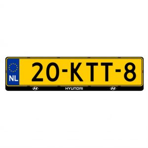 Kentekenplaatsticker Hyundai