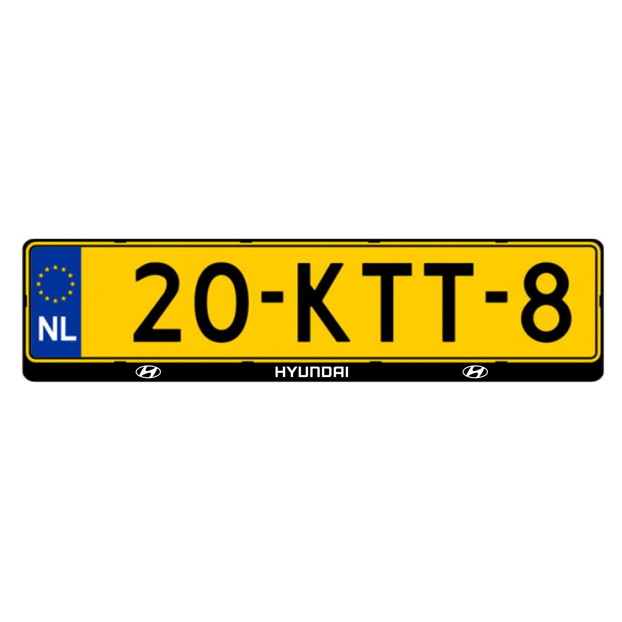 Kentekenplaatsticker Hyundai – Stickercompleet.nl