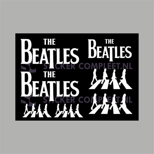 Beatles Sticker wit