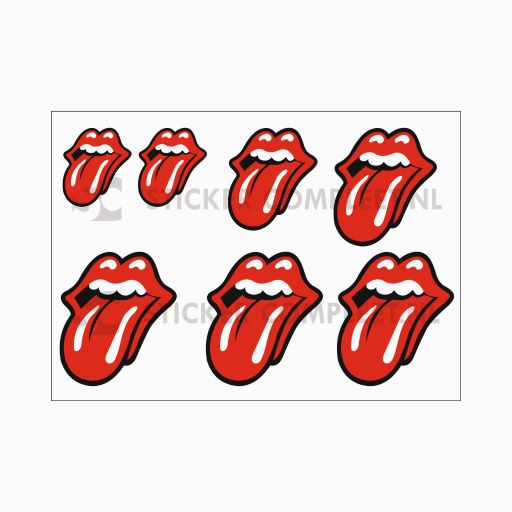 Tong Mick Jagger sticker Rolling Stone