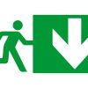 sticker exit draai om