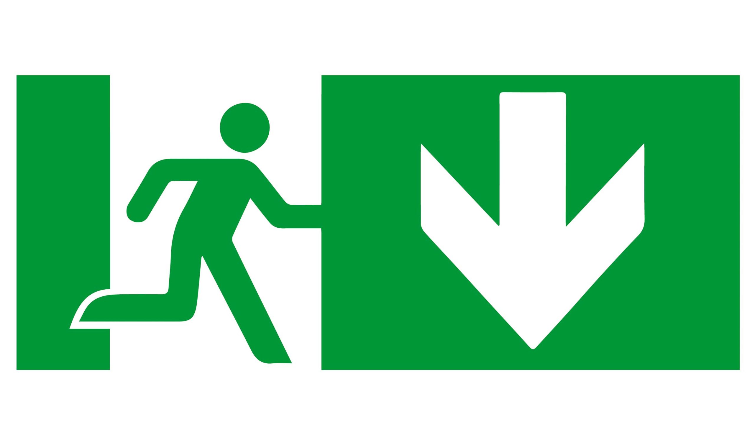 Exit sticker, meerdere versies