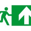 sticker exit rechtdoor