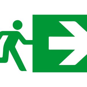 sticker exit rechtsaf