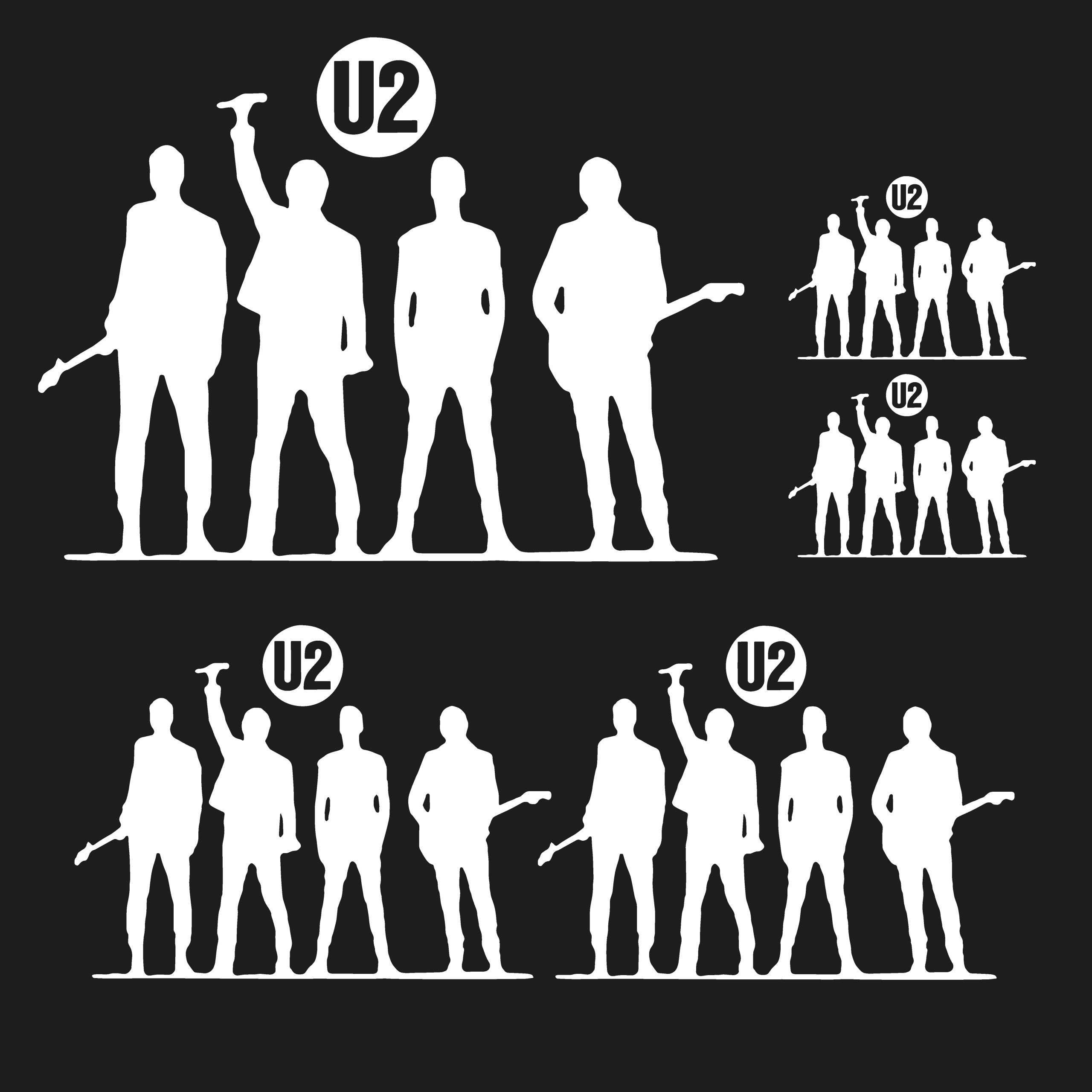 U2 sticker_wit